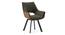 Caribu 6 to 8 Extendable Dining Table with Set of 8 Casey Swivel Dining Chair in Dual Tone (DUAL TONE, Black High Gloss Finish, 8 No of Chairs, 6 to 8 Table Seating Capacity) by Urban Ladder - - 