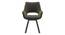 Caribu 6 to 8 Extendable Dining Table with Set of 8 Casey Swivel Dining Chair in Dual Tone (DUAL TONE, Black High Gloss Finish, 8 No of Chairs, 6 to 8 Table Seating Capacity) by Urban Ladder - - 