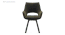 Caribu 6 to 8 Extendable Dining Table with Set of 8 Casey Swivel Dining Chair in Dual Tone (DUAL TONE, Black High Gloss Finish, 8 No of Chairs, 6 to 8 Table Seating Capacity) by Urban Ladder - - 