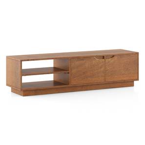 Zephyr Solid Wood TV Unit in Amber Walnut Finish