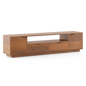 Closed Tv Units Design Zephyr Solid Wood TV Unit in Amber Walnut Finish