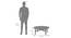 Cayman Wooden Top Coffee Table in Danish Walnut Finish (Danish Walnut Finish) by Urban Ladder - Dimension - 1001033