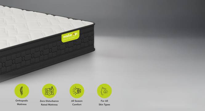 Riserox Pocket Spring Mattress - Queen Size (Queen Mattress Type, 6 in Mattress Thickness (in Inches), 75 x 60 in Mattress Size) by Urban Ladder - - 