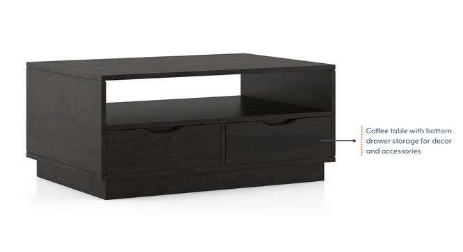 Zephyr Storage Coffee table (American Walnut Finish) by Urban Ladder - - 