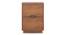 Zephyr Bedside Table Finish - Amber Walnut, (Metal Channel) (Mahogany Finish) by Urban Ladder - - 