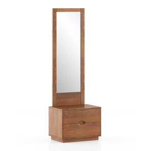 Zephyr Solid Wood Dressing Table in Amber Walnut Finish