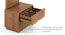 Zephyr Dresser with Mirror -Finish- Amber Walnut metal channel (Amber Walnut Finish) by Urban Ladder - - 