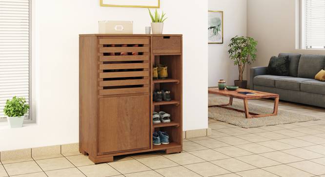 Madden Shoe Cabinet - Finish- American Walnut (Amber Walnut Finish) by Urban Ladder - - 