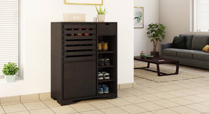 Madden Shoe Cabinet - Finish- American Walnut (American Walnut Finish) by Urban Ladder - - 