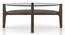 Cayman Glasstop Coffee Table Finish - Danish Walnut (Danish Walnut Finish) by Urban Ladder - - 