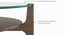 Cayman Glasstop Coffee Table Finish - Danish Walnut (Danish Walnut Finish) by Urban Ladder - - 