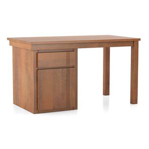 Bradbury Solid Wood Study Table in Amber Walnut Finish