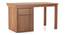 Bradbury Desk Size large in Amber walnut with Metal Channel (Amber Walnut Finish) by Urban Ladder - - 