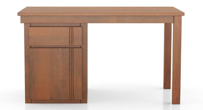 Bradbury Desk Size large in Amber walnut with Metal Channel (Amber Walnut Finish) by Urban Ladder - - 
