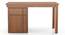 Bradbury Desk Size large in Amber walnut with Metal Channel (Amber Walnut Finish) by Urban Ladder - - 