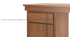 Bradbury Desk Size large in Amber walnut with Metal Channel (Amber Walnut Finish) by Urban Ladder - - 