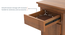 Bradbury Desk Size large in Amber walnut with Metal Channel (Amber Walnut Finish) by Urban Ladder - - 