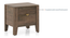 Toledo Solid Wood Bedside Table In Danish Walnut Finish (Danish Walnut Finish) by Urban Ladder - - 1002277