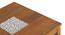 Brighton Square 4 Seater Dining Table with set of 4 Fabio Dining Chair (Four Seater, Amber Walnut Finish, Matty Yellow) by Urban Ladder - - 