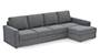 Apollo Sofa Set (Smoke, Fabric Sofa Material, Regular Sofa Size, Soft Cushion Type, Sectional Sofa Type, Sectional Master Sofa Component, Regular Back Type, Regular Back Height) by Urban Ladder - - 100234