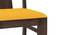 Brighton XL 6 Seater Dining Table, Amber Walnut with set of 6 Fabio Dining Chair (Matty Olive, Danish Walnut Finish, 6 No of Chairs, 6 Table Seating Capacity) by Urban Ladder - - 