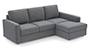 Apollo Sofa Set (Smoke, Fabric Sofa Material, Regular Sofa Size, Soft Cushion Type, Sectional Sofa Type, Sectional Master Sofa Component, Regular Back Type, Regular Back Height) by Urban Ladder - - 100242