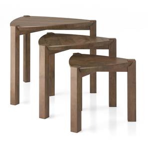 Clapton Solid Wood Side Table in Danish Walnut Finish