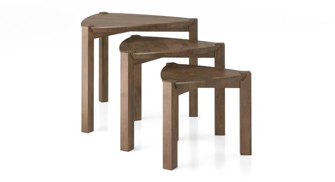 Clapton nested table- Set of 3- Finish- Amber Walnut (Danish Walnut Finish) by Urban Ladder - - 