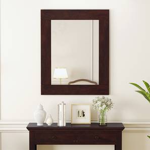 Standing Mirrors Design Venus Solid Wood Wall Mirror Frame in Mango Walnut Finish (Mango Walnut Finish)
