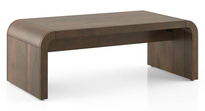 Quinn Rectangular Solid Wood Coffee Table In Danish Walnut Finish (Danish Walnut Finish) by Urban Ladder - - 