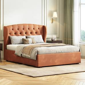 Top Deals In Vadodara Design Holmebrook Upholstered Storage Bed (Queen Bed Size, Tan Leatherette)