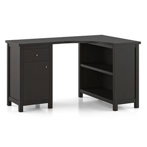 Dickens Solid Wood Study Table in American Walnut Finish