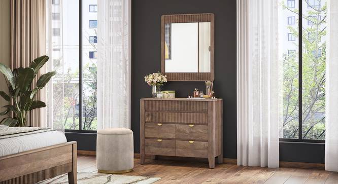 Toledo Solid Wood Chest of 6 Drawers In Danish Walnut Finish (Danish Walnut Finish) by Urban Ladder - - 