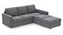 Apollo Sofa Set (Smoke, Fabric Sofa Material, Regular Sofa Size, Soft Cushion Type, Sectional Sofa Type, Sectional Master Sofa Component, Regular Back Type, Regular Back Height) by Urban Ladder - - 100246