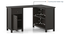 Dickens Solid Wood Corner Desk (American Walnut Finish) by Urban Ladder - - 