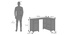 Dickens Solid Wood Corner Desk (American Walnut Finish) by Urban Ladder - Dimension - 1002484
