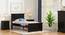 Alexandra Bed Without Storage (Single Bed Size, American Walnut Finish) by Urban Ladder - Side View - 