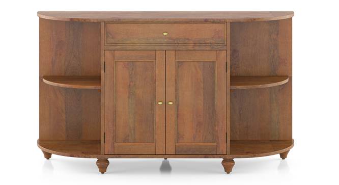 Ramore Sideboard - Finish- Amber Walnut -Metal Channel (Amber Walnut Finish) by Urban Ladder - Storage Image - 