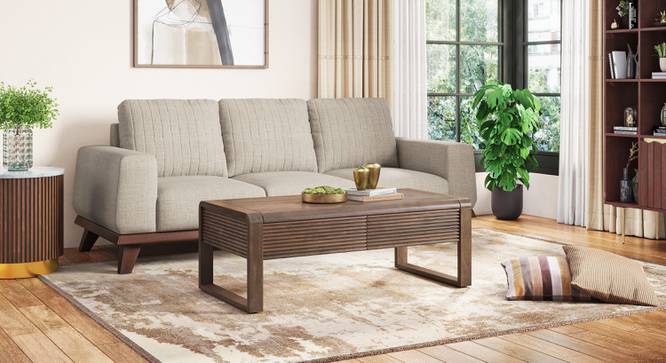 Linnea Rectangular Solid Wood Coffee Table In Danish Walnut Finish (Danish Walnut Finish) by Urban Ladder - - 