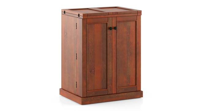 Caledonia BarUnit, Finish - Honey (Honey Finish) by Urban Ladder - Side View - 1002587