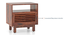 Cambry Solid Wood Bedside Table In American Walnut Finish (HONEY Finish) by Urban Ladder - - 