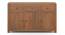 Striado Sideboard, Finish - American Walnut -Metal Channel (Amber Walnut Finish) by Urban Ladder - Close View - 