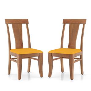 Dining Set In Gurgaon Design Fabio Solid Wood Dining Chair set of in Amber Walnut Finish