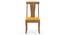 Fabio Solid Wood Dining Chair set of 2 (Amber Walnut Finish, Matty Yellow) by Urban Ladder - - 