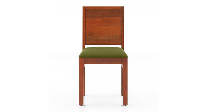 Atlas Dining Chairs Set of 2 (Avocado Green, HONEY Finish) by Urban Ladder - - 