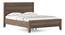 Toledo Solid Wood Queen Size -Non Storage Bed In Danish Walnut Finish (Queen Bed Size, Danish Walnut Finish) by Urban Ladder - Close View - 