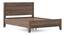 Toledo Solid Wood Queen Size -Non Storage Bed In Danish Walnut Finish (Queen Bed Size, Danish Walnut Finish) by Urban Ladder - Zoomed Image - 