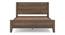 Toledo Solid Wood Queen Size -Non Storage Bed In Danish Walnut Finish (Queen Bed Size, Danish Walnut Finish) by Urban Ladder - Close View - 