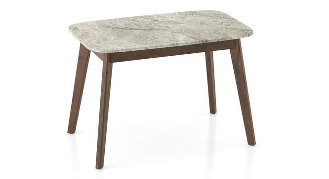 Lunar Grey Mirage Stone Dining Table In Mahogany Finish (Mahogany Finish, Four Seater) by Urban Ladder - - 