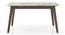 Lunar Grey Mirage Stone Dining Table In Mahogany Finish (Mahogany Finish, Six Seater) by Urban Ladder - - 